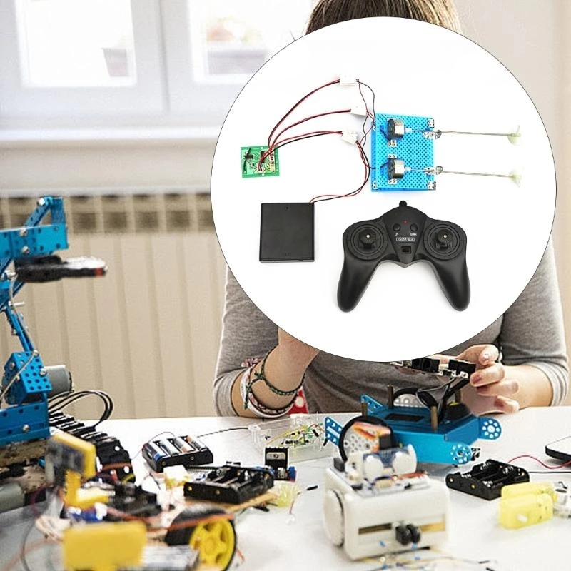 Y4QA tự lắp ráp 6V điều khiển điều khiển điều khiển điều khiển điều khiển thuyền máy vận động cho trẻ các bộ phận đồ chơi tự