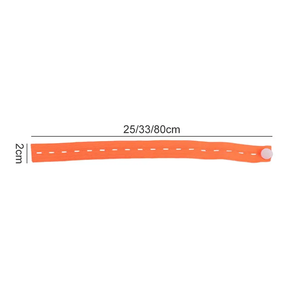 10pcs With Button Hole Storage Elastic Band Nylon Flat Binding Belt Mix Color Colorful Folding Clothes Band Socks Curtain