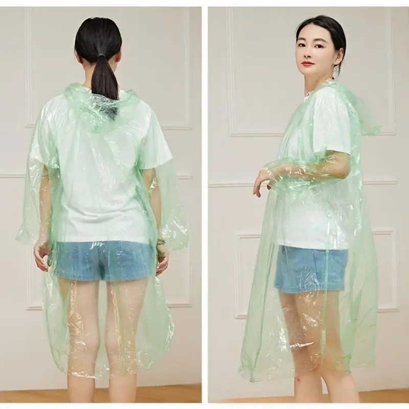 Seven Color Card Raincoat 1Pcs 7Pcs Set Compressed Lightweight Waterproof Coats for Outdoor Sports Travel Events