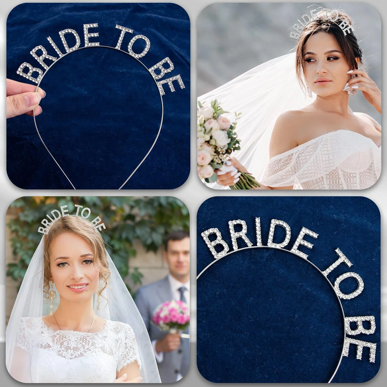 BRIDE TO BE Хрустальная свадебная тиара – сверкающая свадебная повязка на голову для вечеринок, аксессуары для волос для невесты