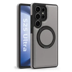 360 Rotating Metal Ring Stand Macsafe Magnetic Case for Samsung Galaxy S25 Ultra S24 FE S23 S22 Plus Magsafe Holder Cover