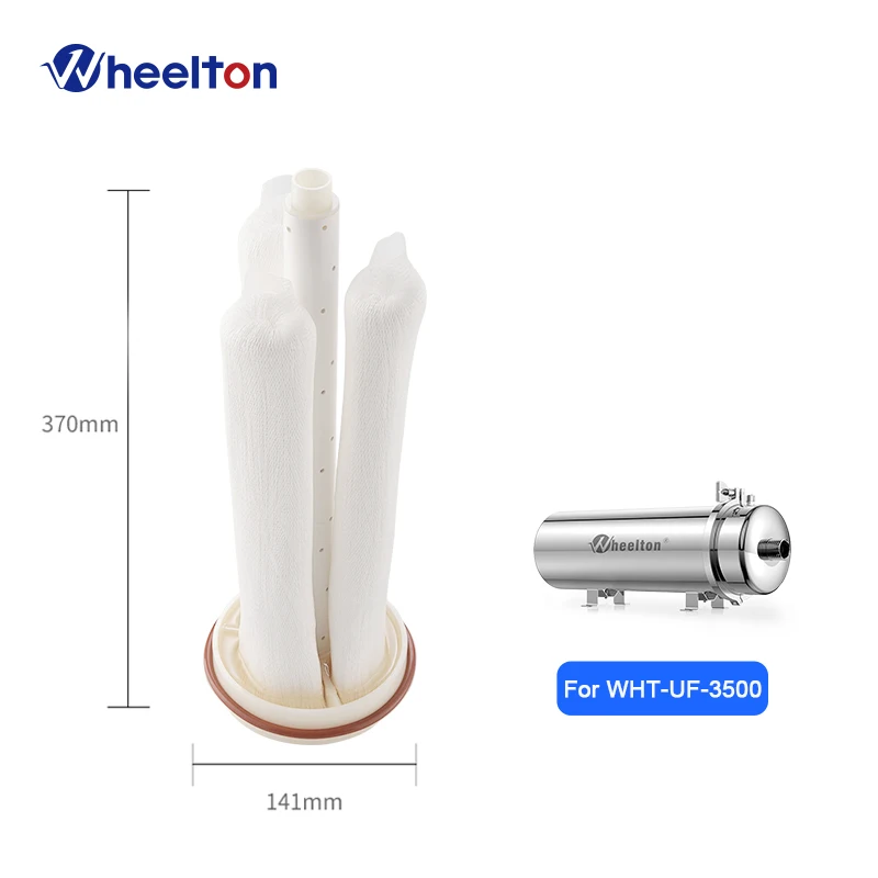 Wheelton Vervanging voor 304 roestvrij staal PVDF Ultrafiltratie-serie Waterfilteraccessoires UF-membraancartridge