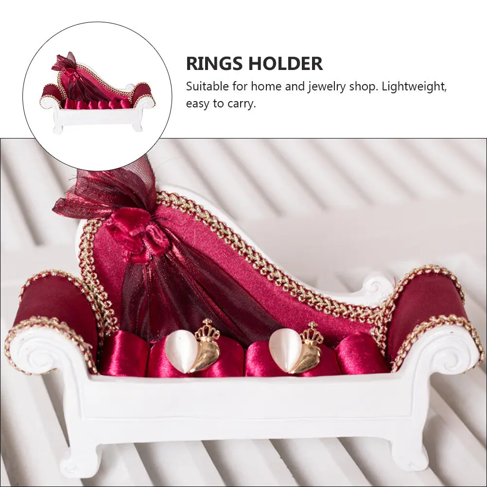 

Подставка для демонстрации ювелирных изделий в форме дивана, органайзер для сережек, держатель для колец, декор для столешницы, для дома, ювелирного магазина, легкий вес