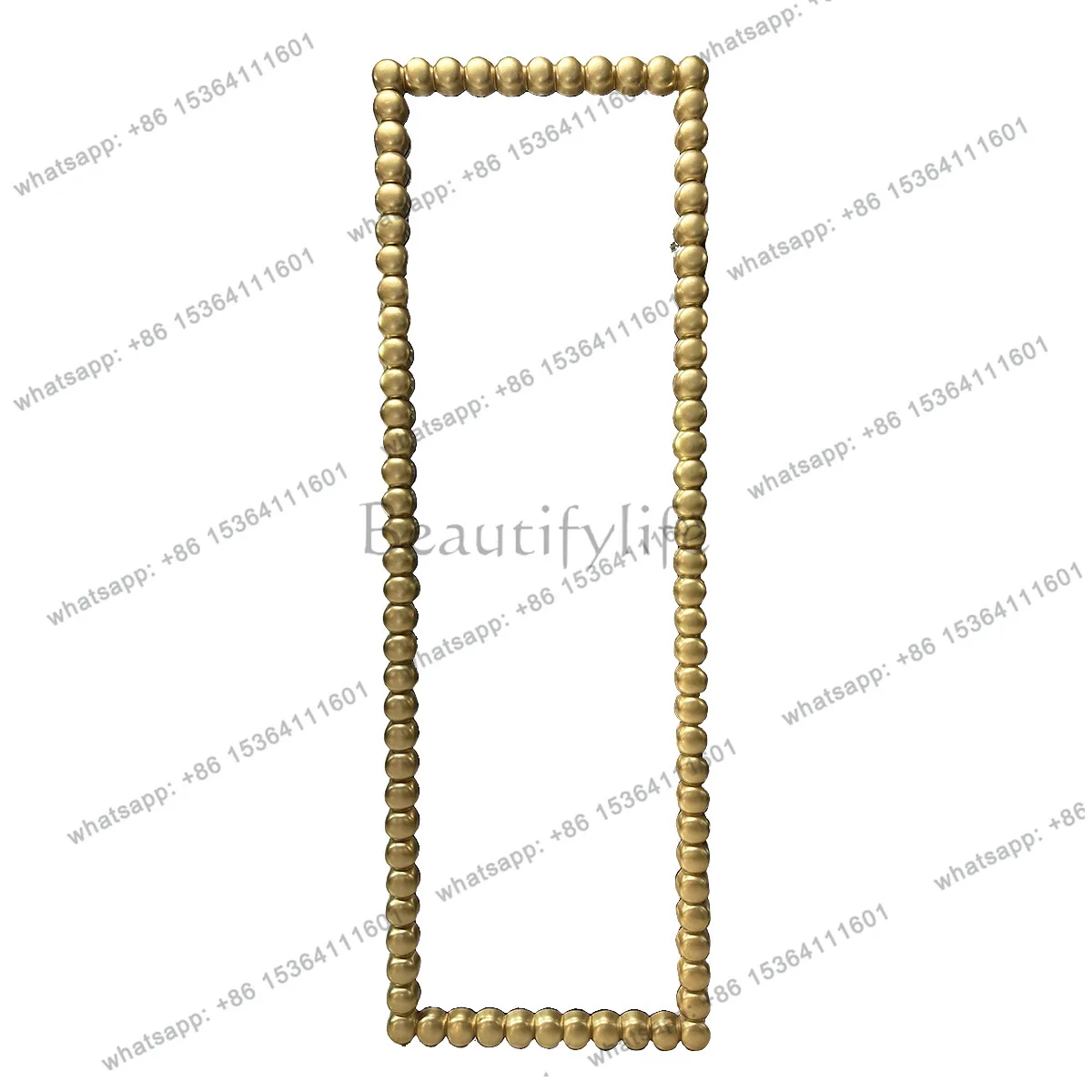 PG French bead full body mirror European retro simple modern floor-to-ceiling home wall-mounted fitting mirror