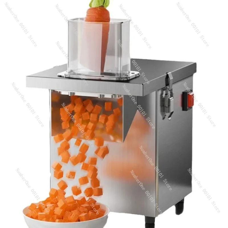 High-efficiency dicer, electric multi-function vegetable cutter, commercial potato, carrot, onion shredding artifact