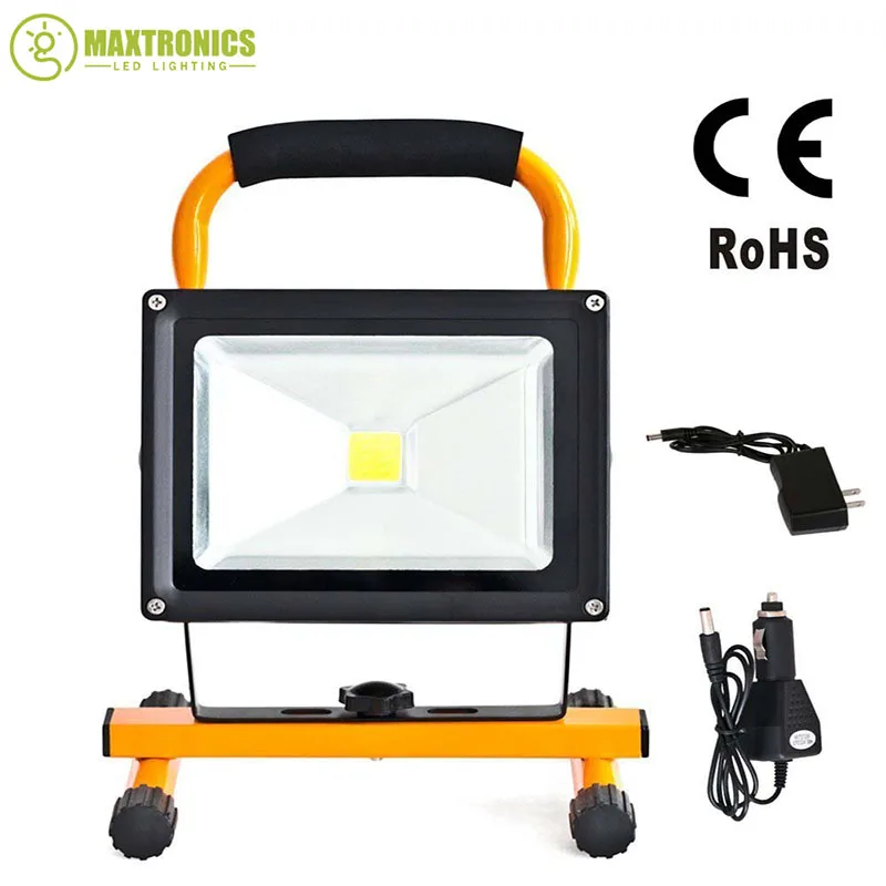 

1Pcs 20W Rechargeable Led Floodlighting Rechargeable Led Emergency Lamp Portable Spotlight Battery Powered Led Spot Lamp