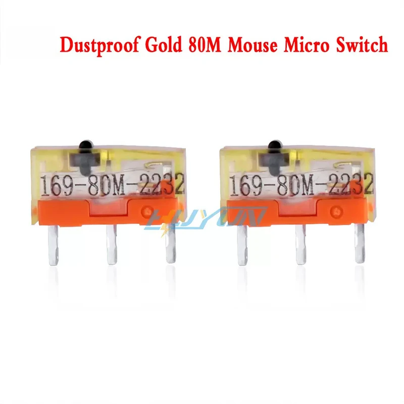 OEM Replacement for TTC Dustproof Gold Mouse Micro Switch 169-80M-2232 80Million Times