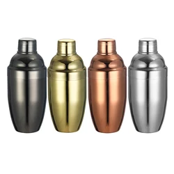500ml  Stainless Steel 3-Pieces Cocktail Shaker Cobbler Shaker