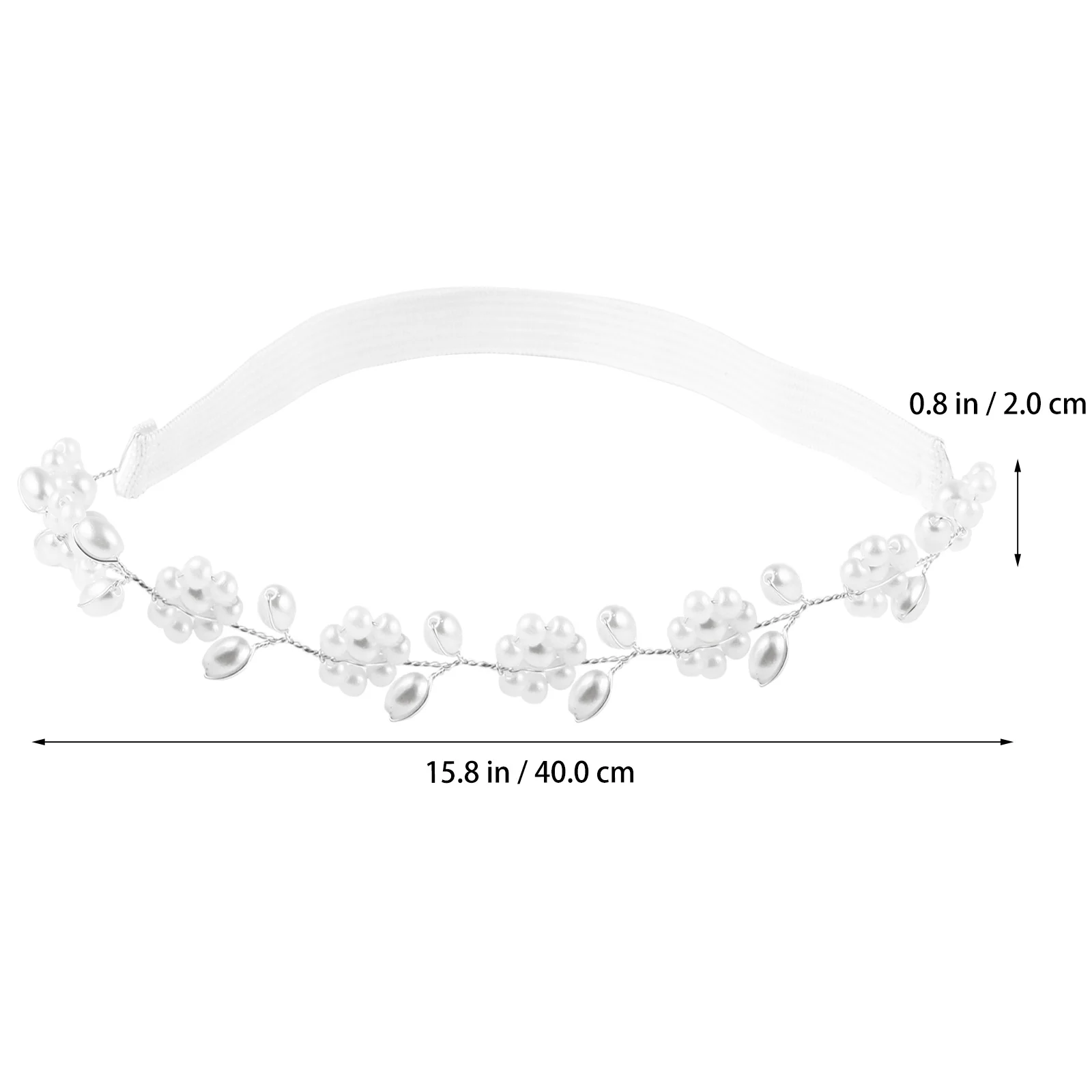 

1Pcs Bridal Pearl Leg Band Elastic Wedding Garter Floral Artificial Pearl Belt for Bride Bridesmaids Party Reception