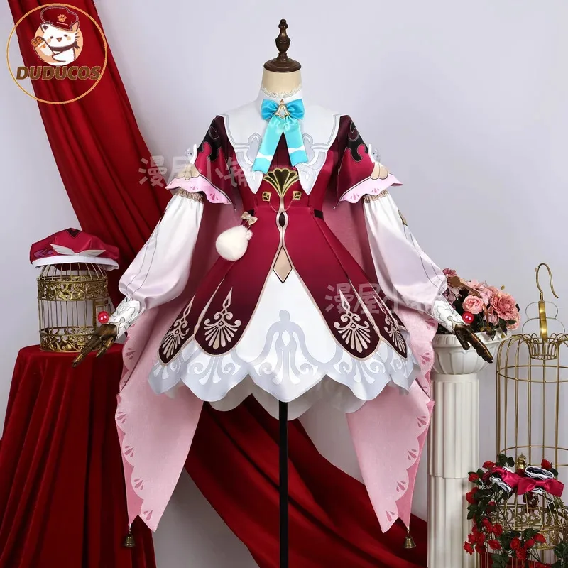 

DUDU R Hyacine Cosplay Game Honkai: Star Rail Costume Sweet Elegant Uniforms Dress Women Halloween Party Role Play Clothing New