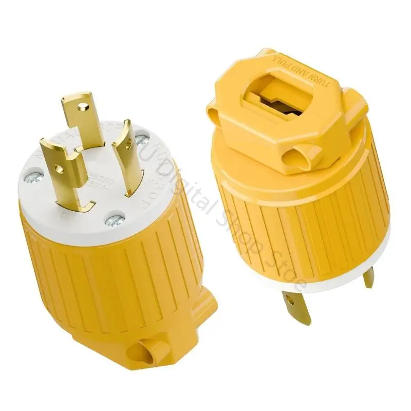 96BA Hochstrom 30A 250V NEMA L6 30P Twist Lock Stecker Haltbarkeit Gehäuse für Industrieanlagen – Detail 4
