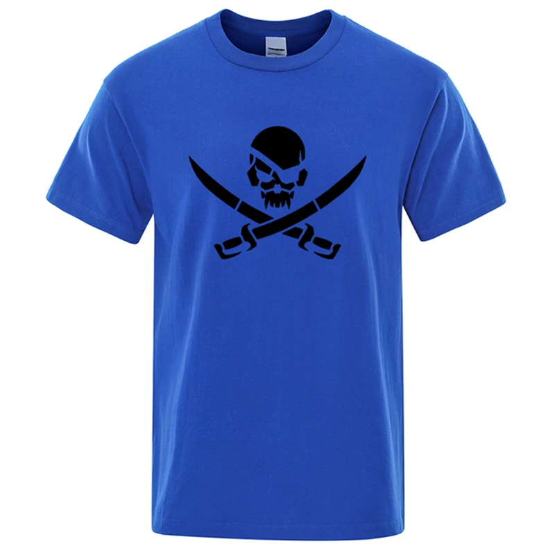 Summer new pirate skull print funT-shirt men and women\'s T-shirt hip-hop loose T-shirt casual fashion casual top street clothing