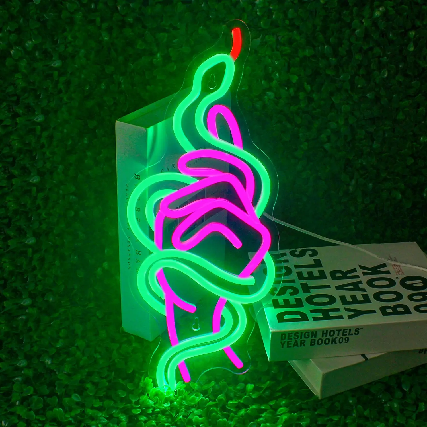 

Snake Hands Neon LED Sign Wall Decor Dimmable Luminous Sign Bar Bedroom Game Room Hotel Birthday Party Decoration Teen Gift