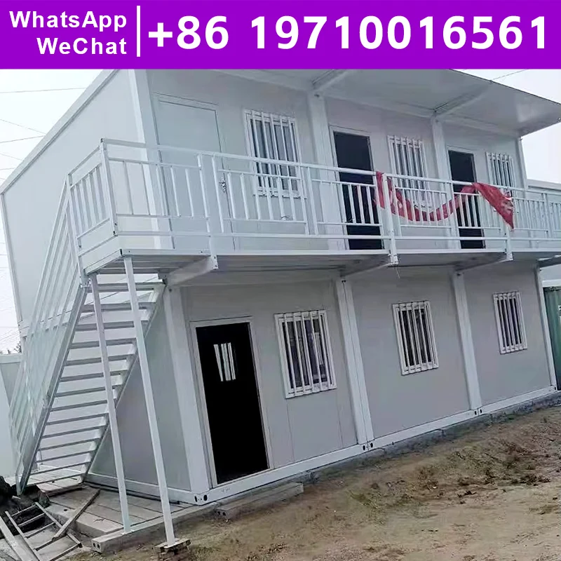 Fast Installation Multi Room Flat Pack Tiny Homes Labor House/Temporary Residential/Temporary Hospital Two Story Modular Homes