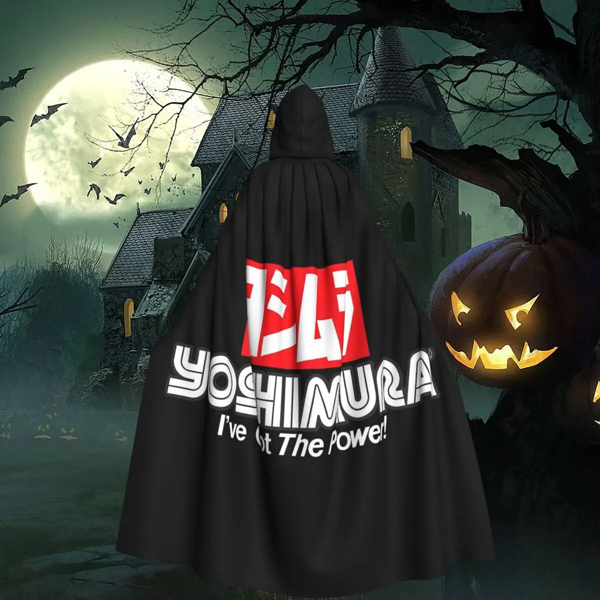 Y-YoshiMuras 2 Long Hooded Cloak Witch Medieval Costume Cosplay Cape HalloweenParty Adult Unisex