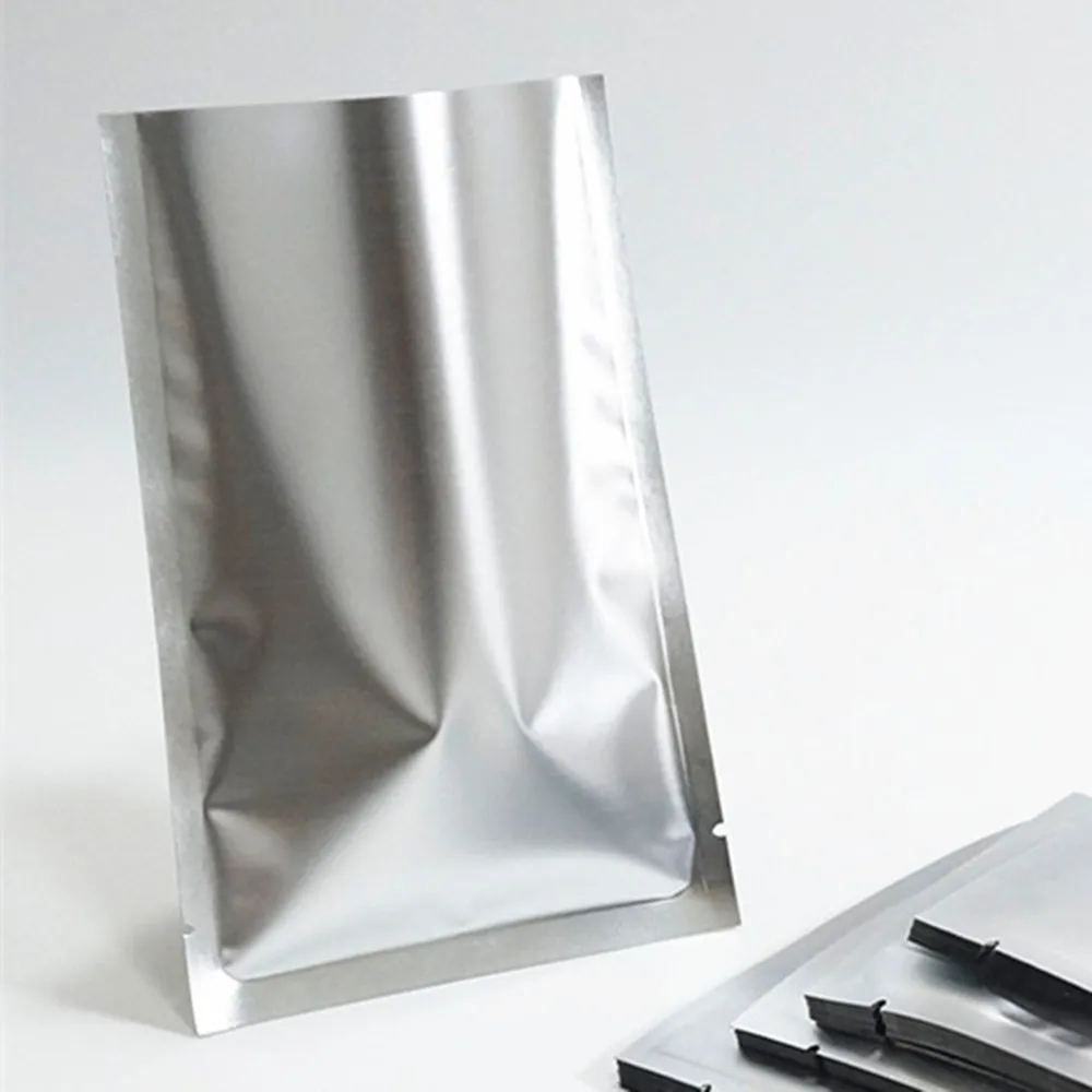 200pcs 5x7cm Matte Aluminium Foil Plastic Bags / Matt Finish Mylar Foil Heat Sealing Sauce Packing Flat Pouches Small Pakcage