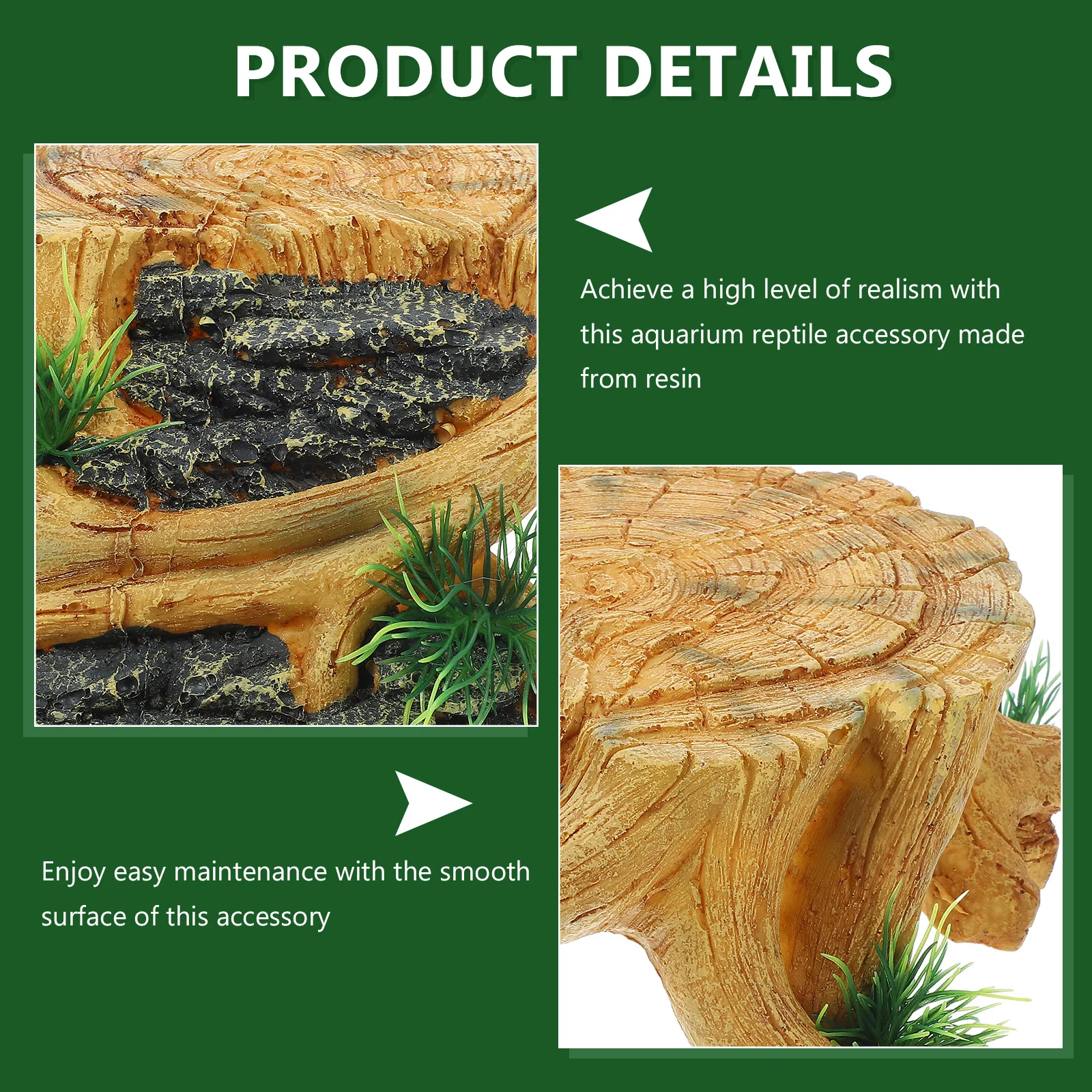 

Realistic Resin Aquarium Reptile Ornament Basking Platform Turtle Tank Decoration Reptile Habitat Ornament Turtle Tank