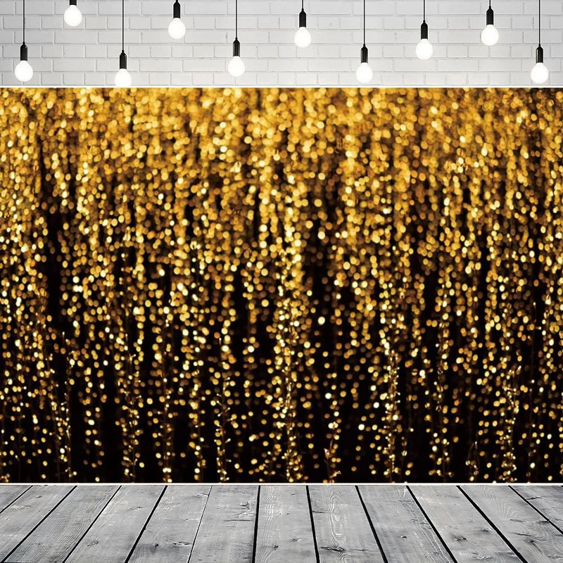 

Золотой блестящий фон для фотосъемки с золотыми пятнами, винтажный абстрактный фон, постер для украшения семейной вечеринки, баннер