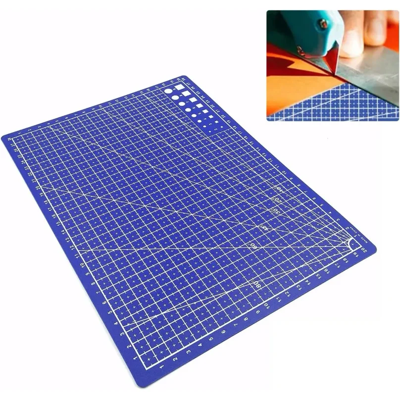 A4 PVC Cutting Mat Workbench Patchwork Cut Pad Sewing Manual DIY Knife Engraving Leather Cutting Board Side Underlay