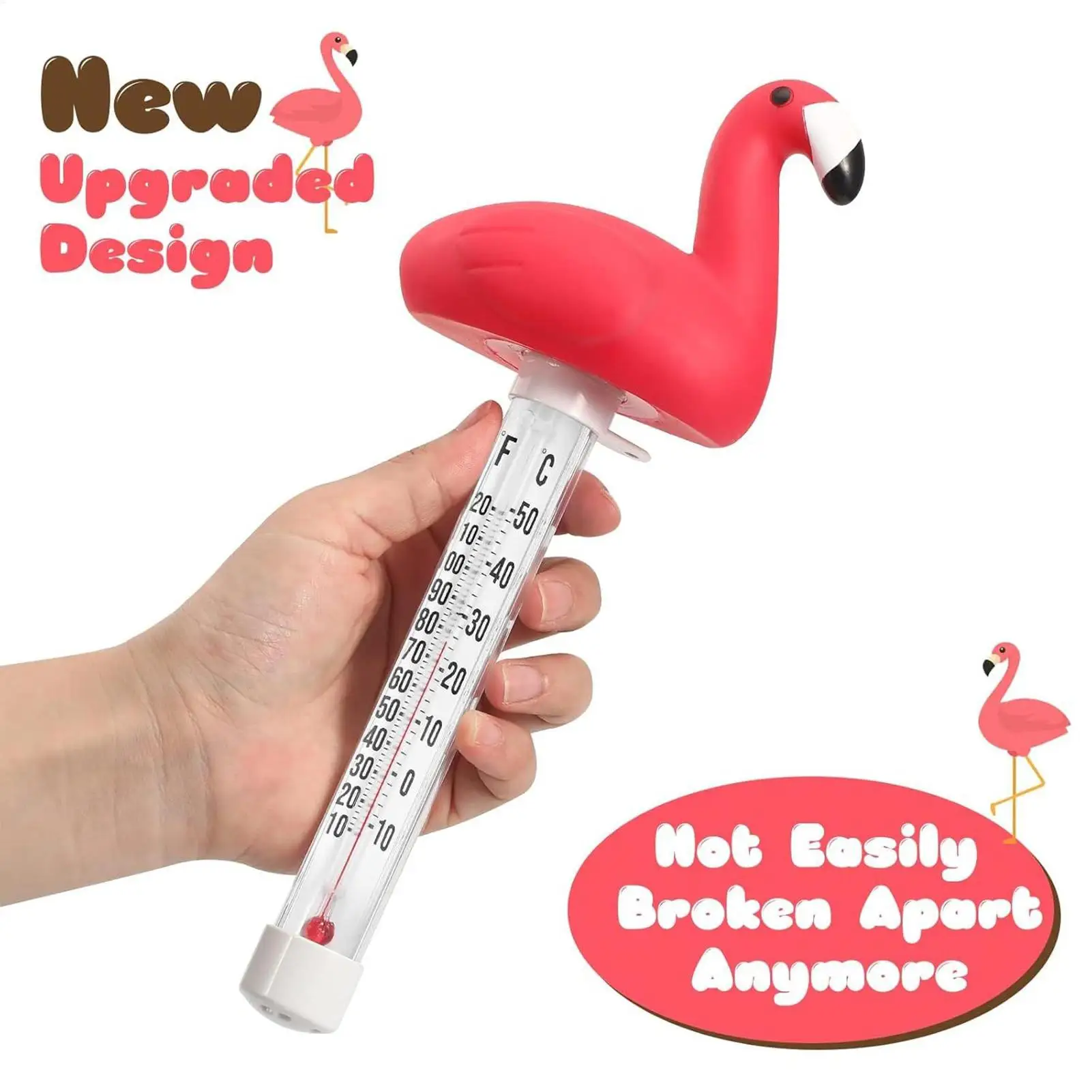 مقياس حرارة حمام السباحة العائم مقياس درجة حرارة حمام السباحة مقياس درجة الحرارة سبا شاشة كبيرة سهلة القراءة الاستشعار مراقبة شكل الحيوان #3