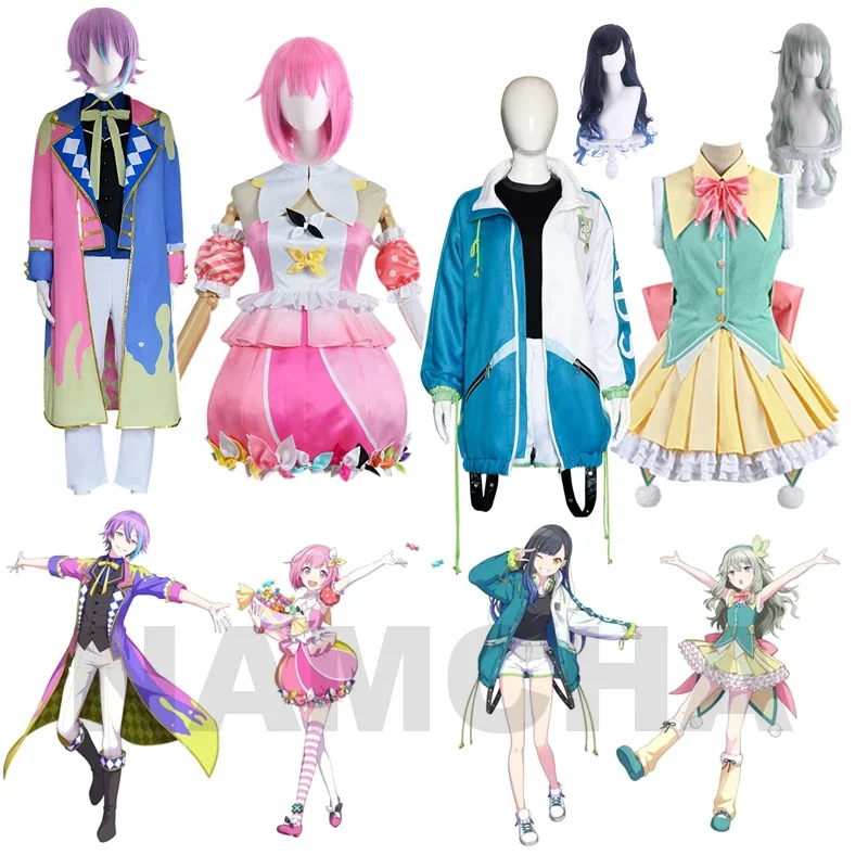 Project Sekai colorful stage feat wigs Kamishiro Rui wig cosplay Wonderland Showtime Kusanagi Nene ootori EMU Shiraishi an wig