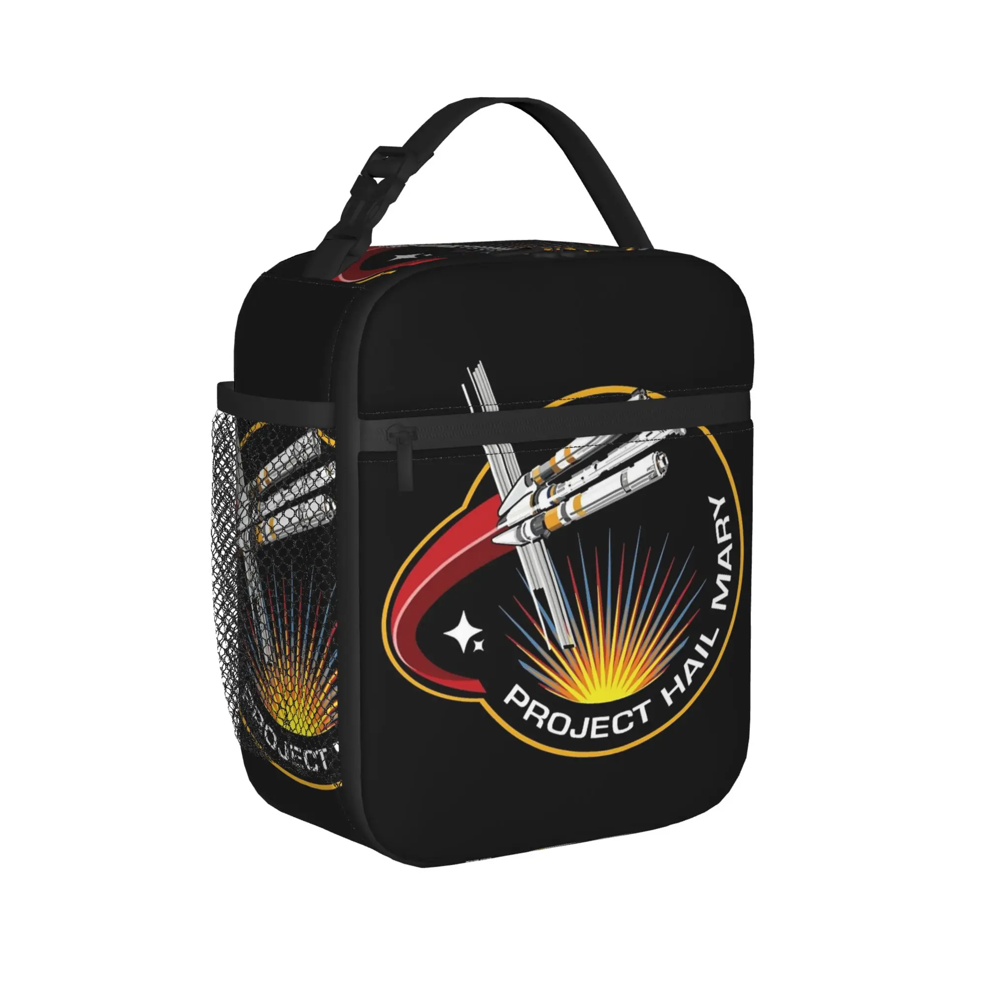 Project Hail Mary Mission Patch Insulated Lunch Bag Thermal Bag Reusable,Meal Container  High Capacity Tote Lunch Box Picnic