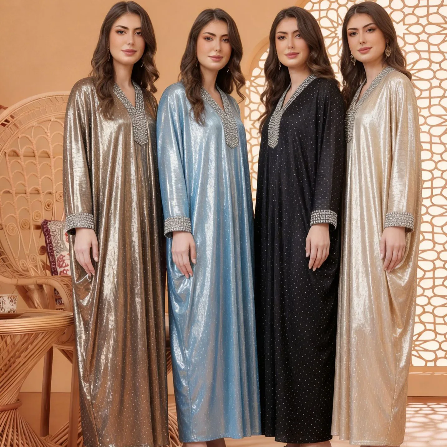 

Женское платье для Ид: Абайя, Кафтан, Джелабия, Мусульманские платья для Рамадана, Вечерние платья, Марокканские абайи, Кафтаны с бриллиантами, Дубайские арабские длинные халаты