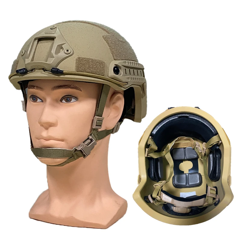 Tactical high shear bulletproof helmet, ballistic ACH, IIIA NIJ, aramid PE, safety NIJ IIIA MICH FAST