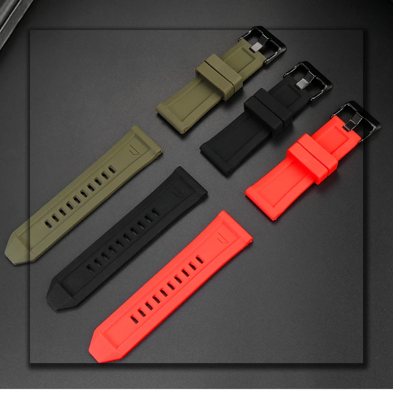 High Quality Silicone Rubber Watch Band for Diesel Dz4318 4323 4283 7315 4476 4496 4427 7395 Waterproof Soft Large Strap 24 26mm