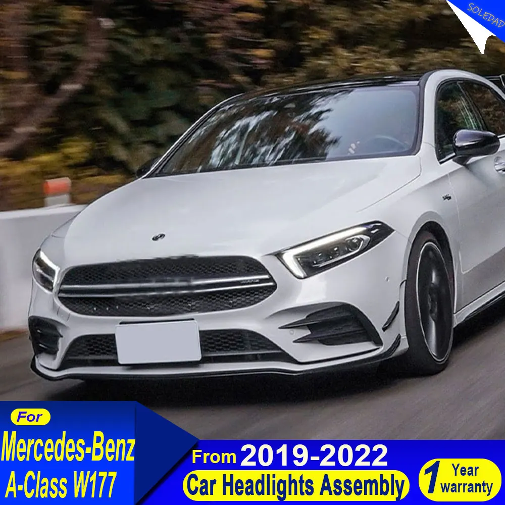 

Car LED Headlights For Mercedes Benz A CLASS W177 2018-2023 new style led DRL Dynamic Signal Lamp Head Lamp Front light Assembly