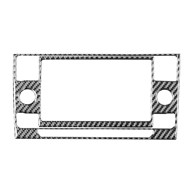 Para Volkswagen Jetta Mk7 Bora 2019-2023 consola central de fibra de carbono cubierta de marco de navegación accesorios embellecedores