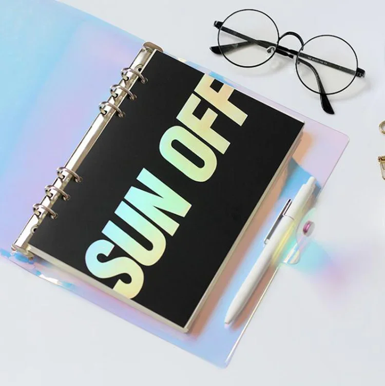 A5 A6 Transparent Loose-leaf Binder Notebook Inner Core Cover Notebook Planner Office Stationery