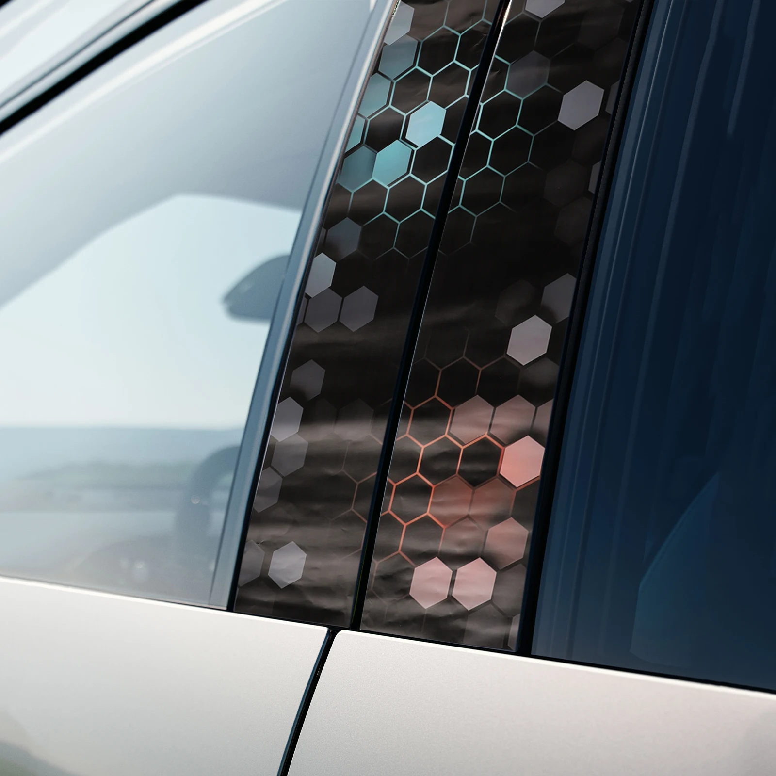 Adesivo per auto fai-da-te Adesivo per montante B Modifiche per auto fai-da-te Decorazione personalizzabile per la decorazione dell'auto 19,68 pollici X 9,84 pollici 50 cm X 25 cm
