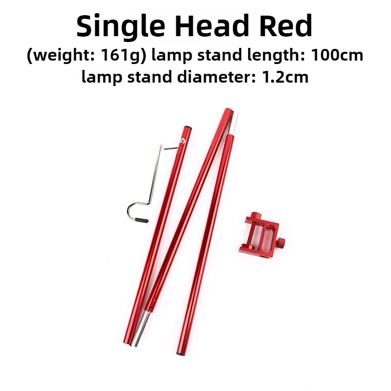 Seasonal Clearance Camping Desktop Stand, Portable Detachable Lamp Post, Aluminum Alloy Lightweight Frame for Desktop&Ground Use