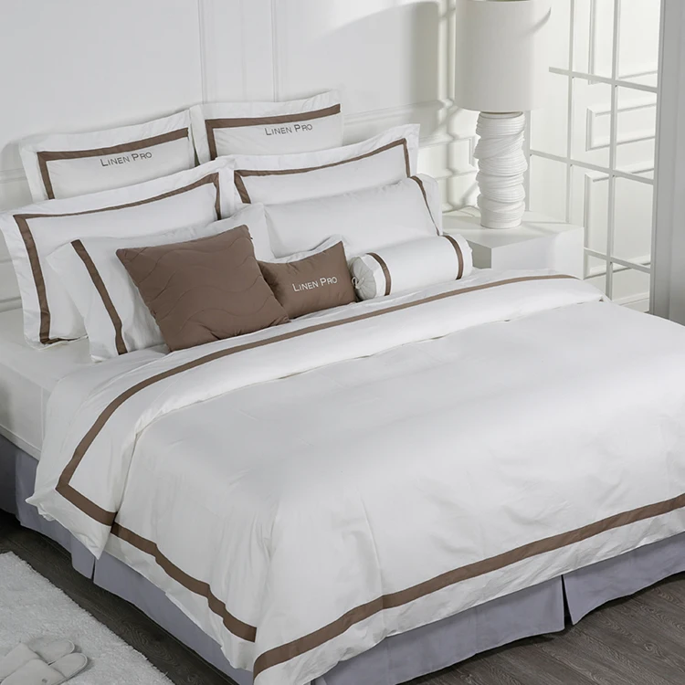100% Cotton Hotel Bedsheet Set King Size Pillow Case and Duvet Cover
