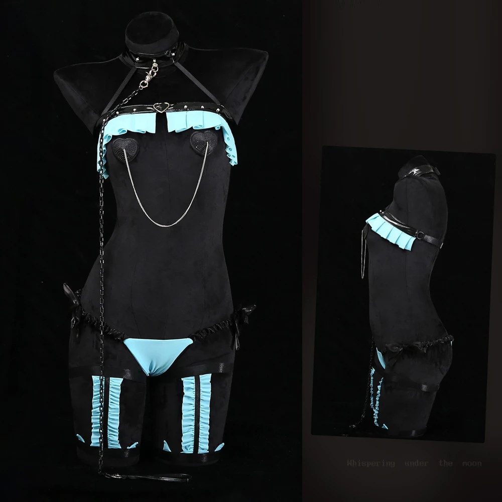 อานิแอลวี ลัฟลี่แคทชุดชั้นในเซ็กซี่ชุดแม่บ้านผู้หญิงชุดชั้นในสีชมพูชุดชุดนอนชุดล่อใจเครื่องแต่งกายเร้าอารมณ์