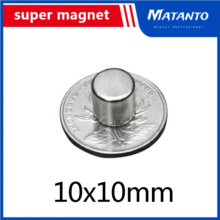 5/10/20pcs 10x10 mm Rare Earth Magnets Diameter 10x10mm Round disc Magnet 10mmx10mm Permanent Neodymium Magnet 10*10 mm