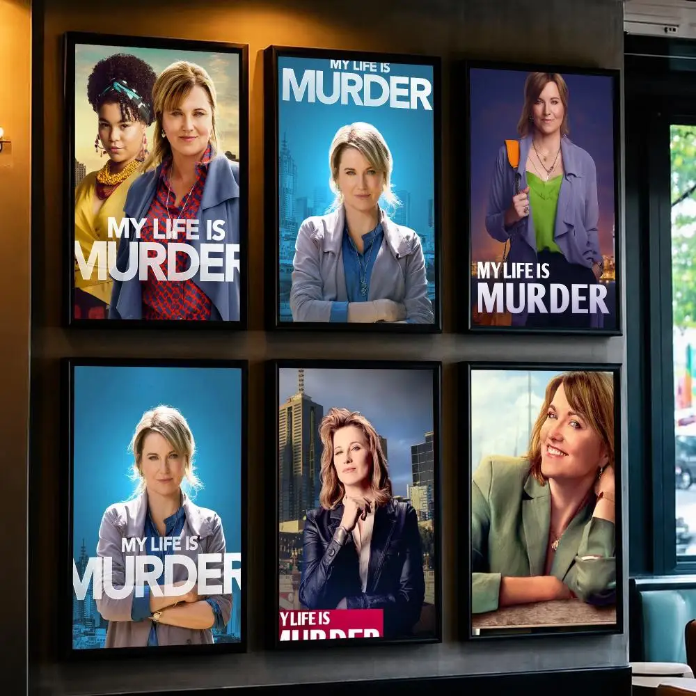 tv series M-My Life Is Murder-R Poster Removable Wall Sticker for Home Cafe Bar Office Interior Decor