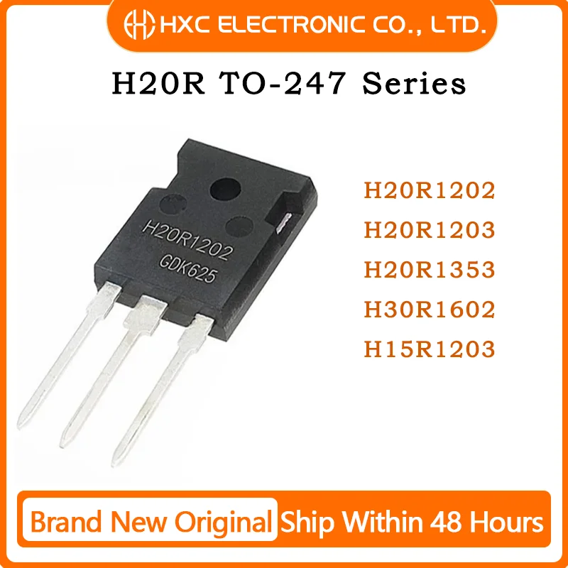 

5PCS H20R1202 H20R1203 H20R1353 H30R1602 H15R1203 new triode induction cooker power tube IGBT