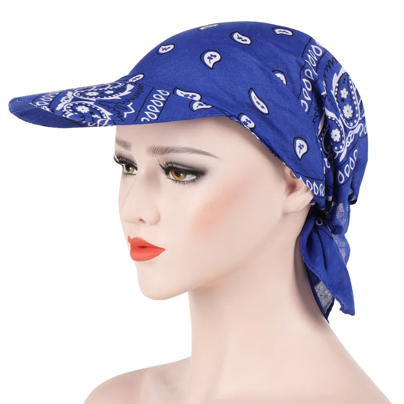 Fashion Print Inner Hijab Caps Muslim Women Turban Cap Islamic Underscarf Bonnet Hat Female Headband Turbante Baseball Cap