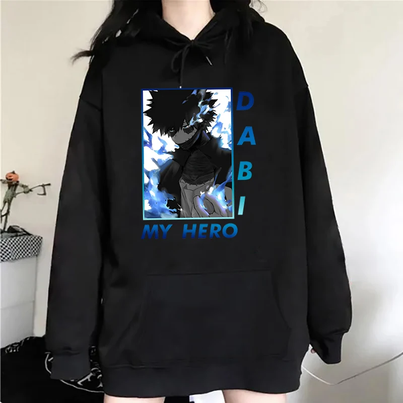 Hot Anime Dabi Hoodies Women Men Fashion Personality Pullover Hooded Casual Long Sleeve Sweatshirts Tops