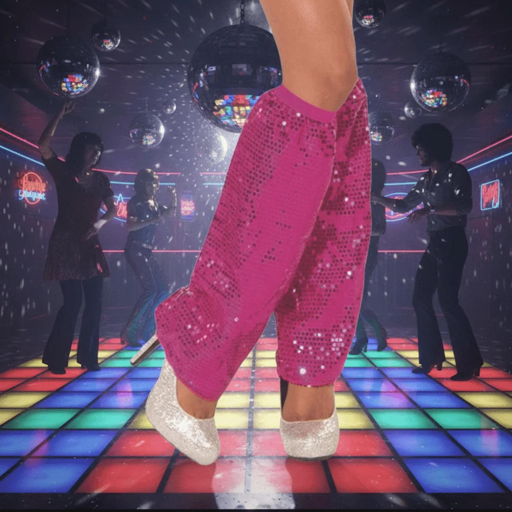 

1Pair Festival Accessorie Sparkling Sequins Leg Warmers Knee High Shiny Glittering Leg Socks Sexy Long Socks Leg Cover Cosplay