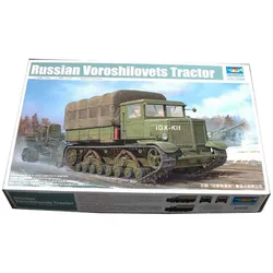 Trumpeter 01573 1/35 Russian Voroshilovets Heavy Artillery Tractor Military Child Toy Gift Plastic Assembly Building Model Kit