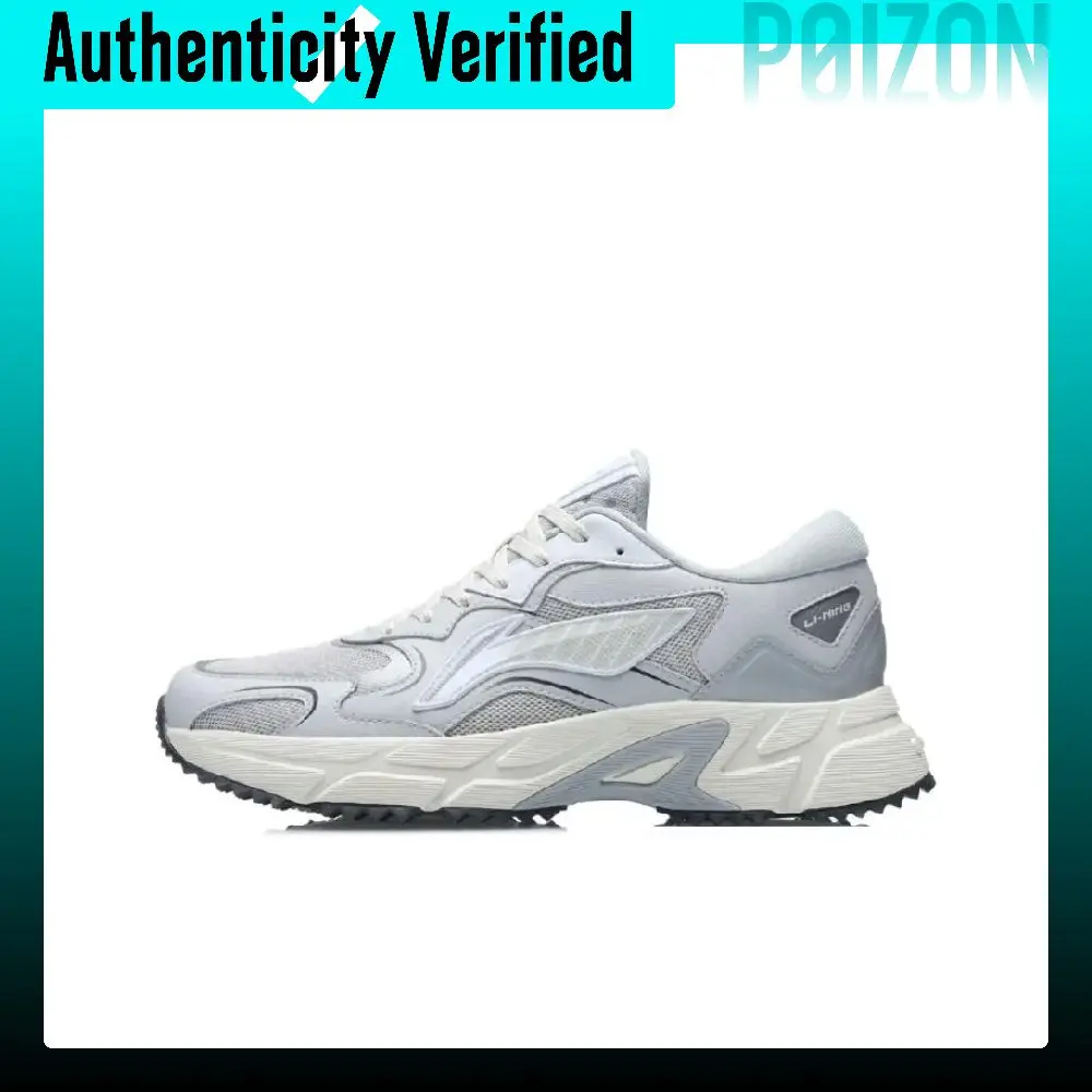 Li-Ning Trendy Cushioning Slip-Resistant Abrasion-Resistant Breathable Lightweight Low-top Casual Running Shoes Men's ARLS025-1-