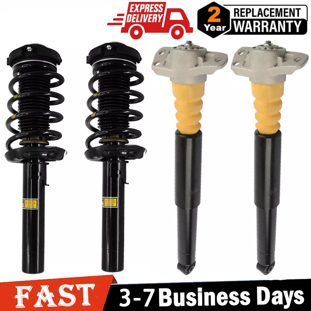 4x For Audi TT TTS TTRS MKII Quattro Front Rear Shock Struts Assembly W/Magnetic