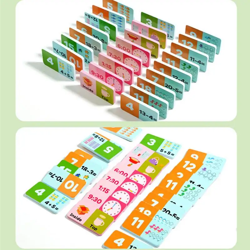 유치원 수학 나무 줄기 교육 장난감 유치원 수학 게임 시간 인식 단어 학습 장난감 및 대화형 도구