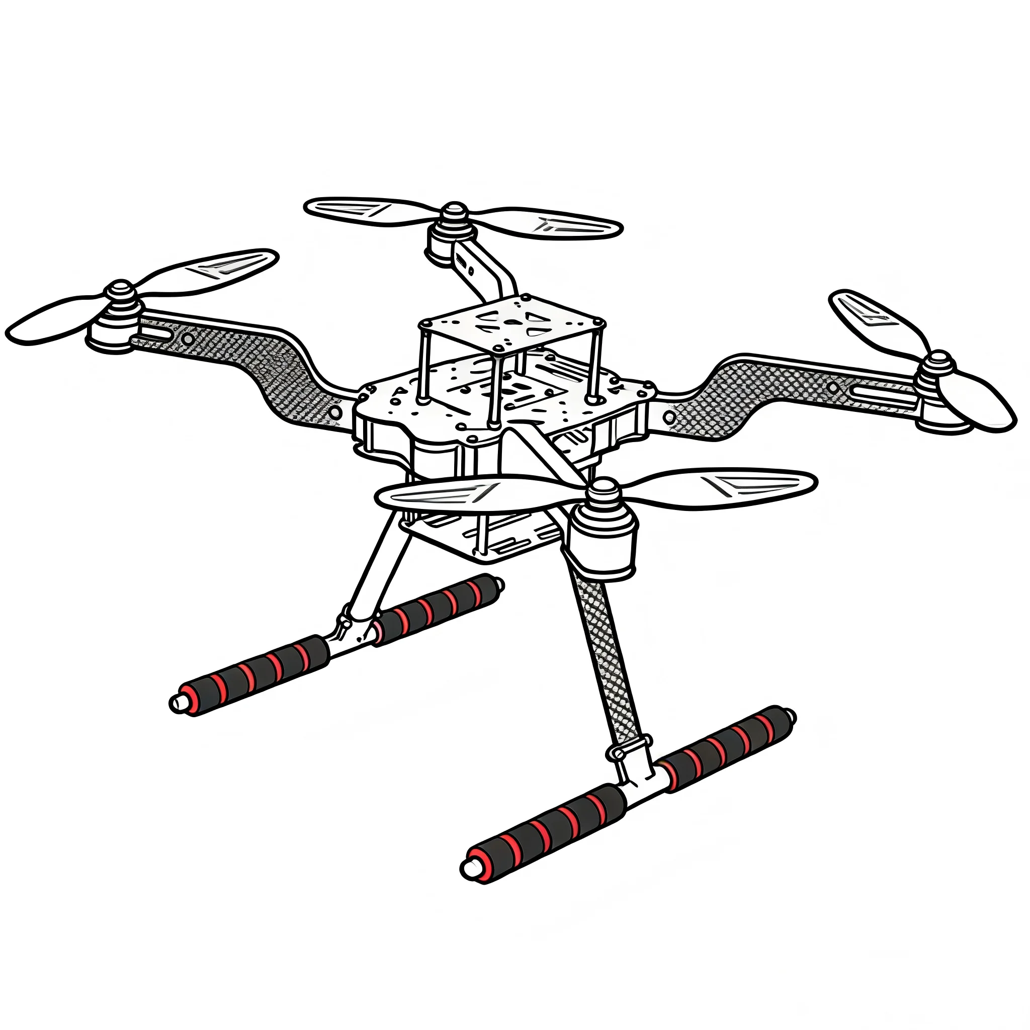 

DroneHub Open Source New Smart Drone 300 450MM Pixhawk Quadrotor Rack RC Multicopter Multi-Rotor With Landing Gear
