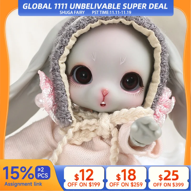 

Кукла Mewu 1/8 шарнирная YOSD, модель кролика для маленьких девочек, высококачественные игрушки на день рождения и Рождество, модная шарнирная кукла 1/3 Bjd