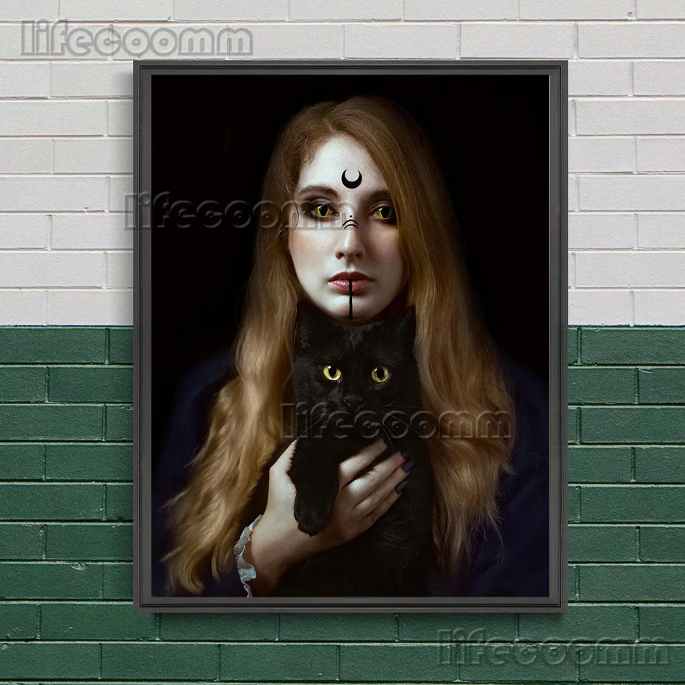 Surreal Horror Fantasy Photography Art Poster And Print,Home Decor,Demon, Death, Witch Dark Aesthetics Photot Wall Art Print