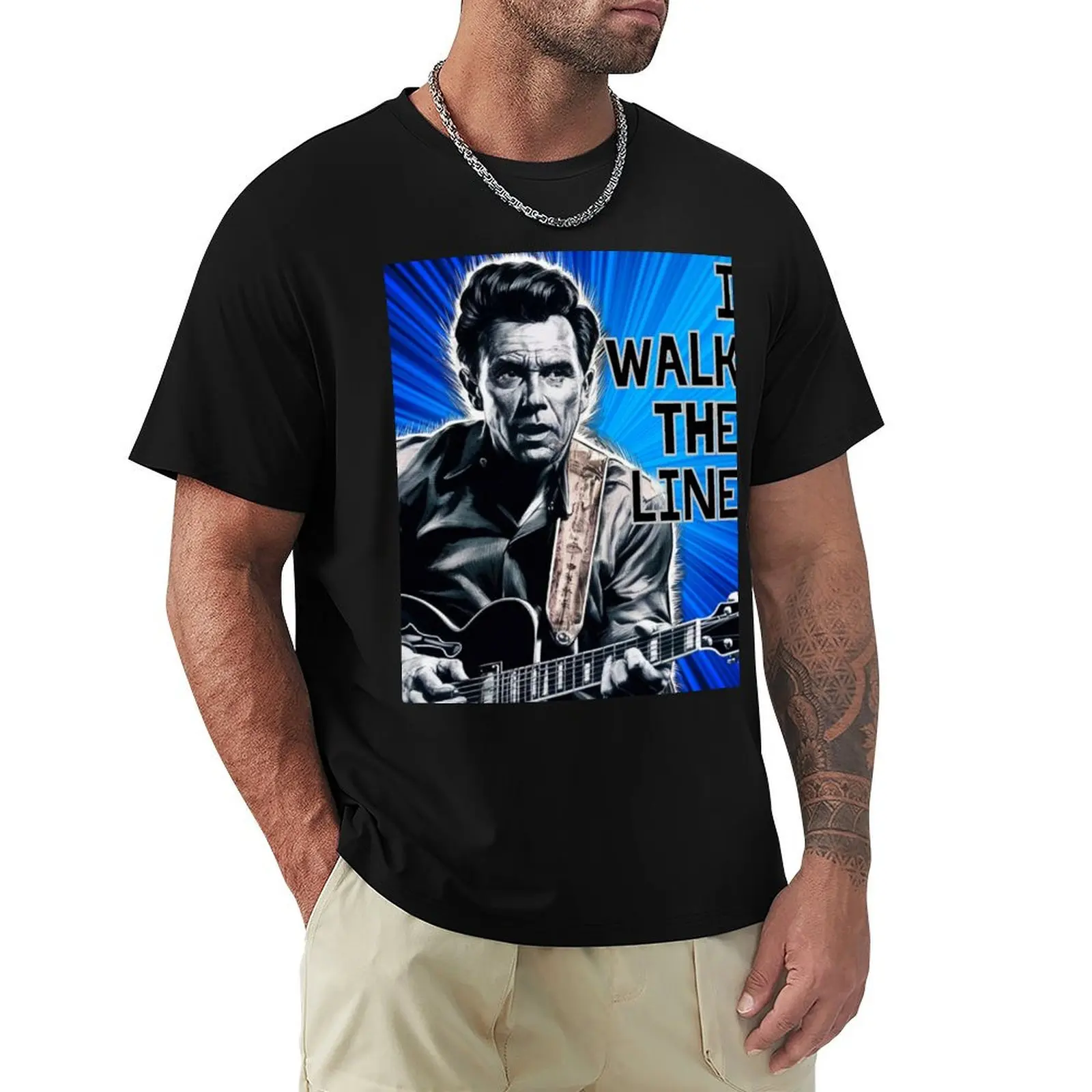 

I Walk The Line Johnny Cash T-Shirt blacks cute clothes shirts men graphic